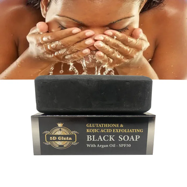Black soap with glutathione & kojic acid dlavishbabe Black soap with glutathione & kojic acid dlavishbabe