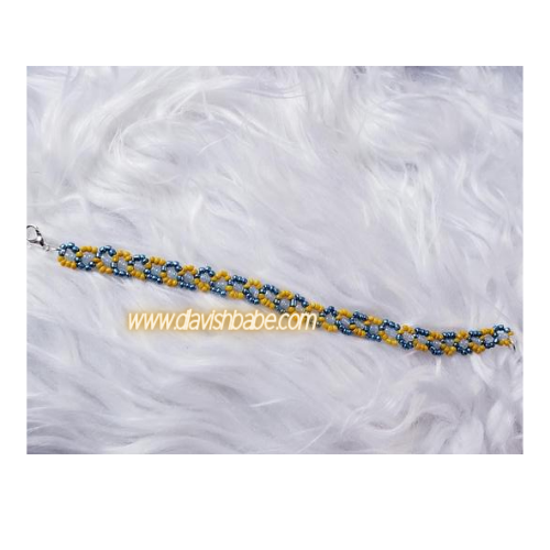 "Blue meet yellow" Bracelet